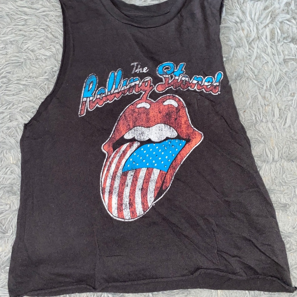 Rolling Stones cropped tank